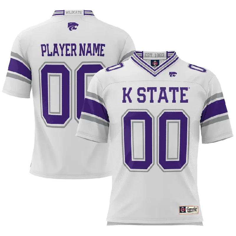 Football Umpire Jersey-Custom K.State Wildcats ProSphere NIL Pick-A-Player Football Jersey White American Stitched College Jerseys