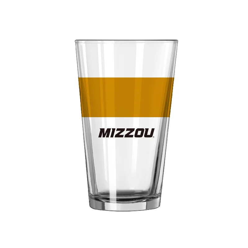 Navy Team Mug-Missouri 16oz Colorblock Pint Glass