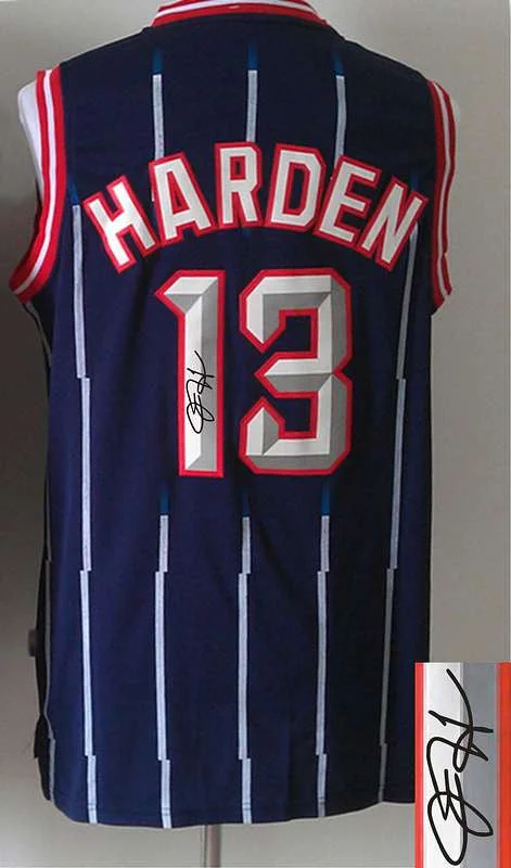 School Spirit Basketball Jersey-Rockets 13 Harden Hardwood Classics Signature Edition Basketball Jerseys