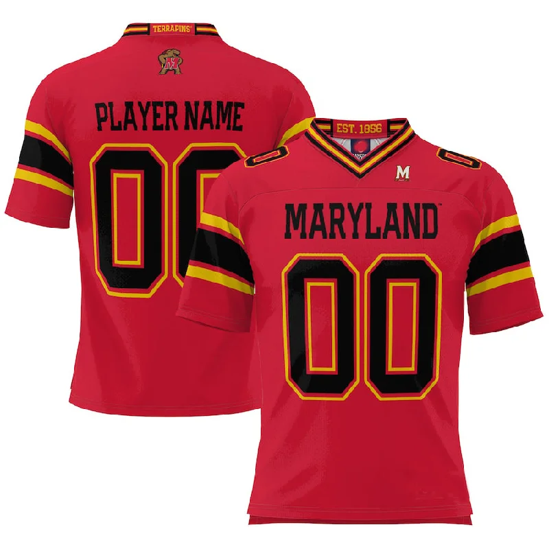 Christmas Football Jersey-Custom M.Terrapins ProSphere NIL Pick-A-Player Football Jersey  Red American Stitched College Jerseys