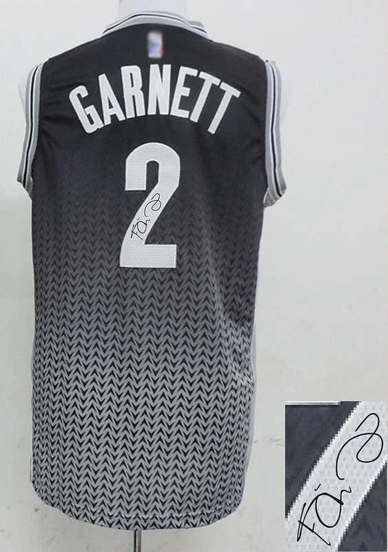 Basketball Scorer Jersey-Nets 2 Garnett Grey Resonate Signature Edition Basketball Jerseys