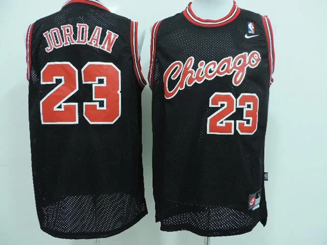 Basketball Road Trip Jersey-Chicago Bulls 23 Jordan Black New Revolution 30 Basketball Jerseys