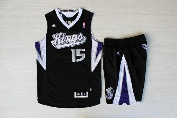 Basketball Collector’s Item Jersey-Kings 15 Cousins Black Basketball Jersey(With Shorts)