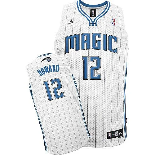 Underdog Basketball Jersey-Magic 12 Dwight Howard White Basketball Jerseys