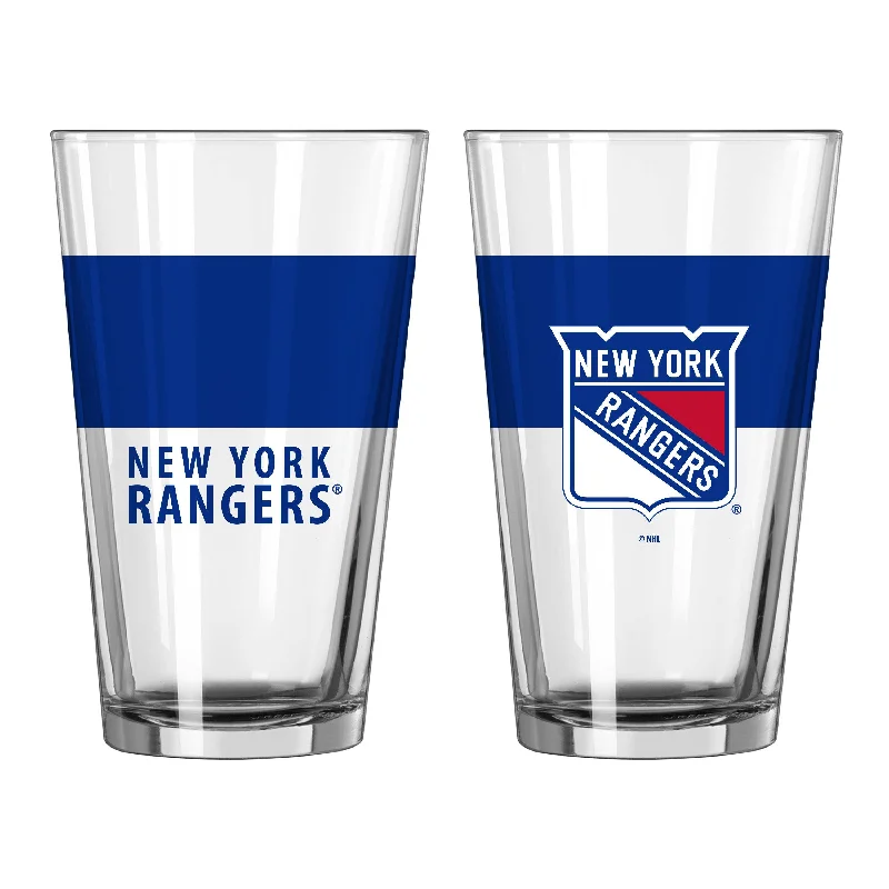 Leadership Quote Team Mug-New York Rangers 16oz Colorblock Pint Glass