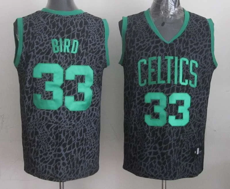 Winter Basketball Jersey-Celtics 33 Bird Black Crazy Light Swingman Basketball Jerseys