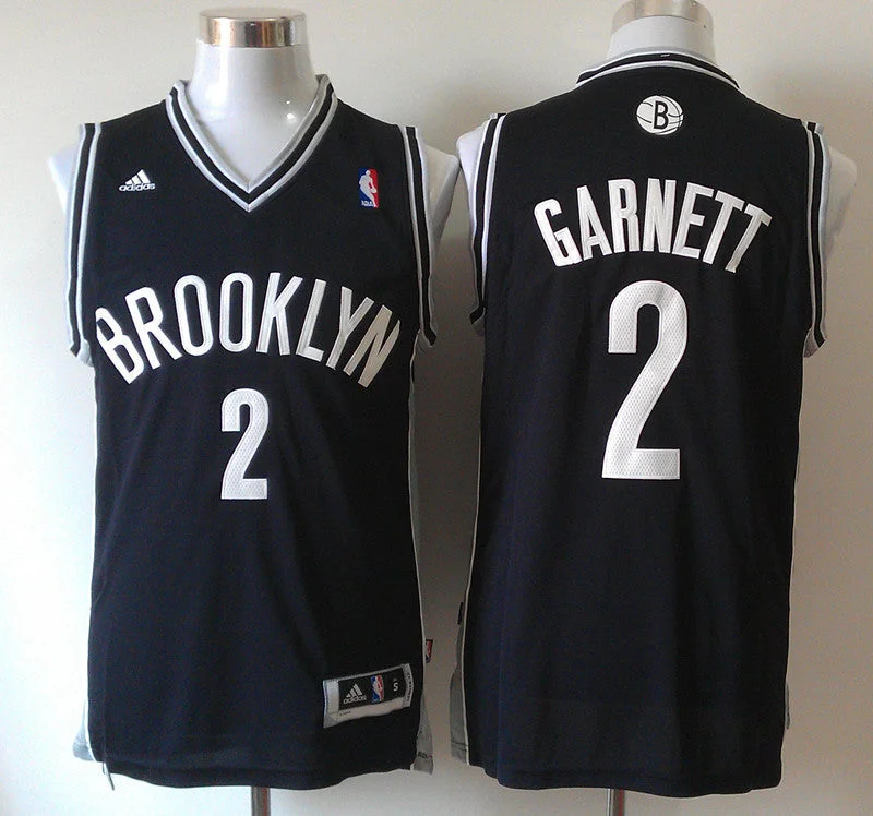 Basketball Hall of Fame Jersey-Nets 2 Garnett Black New Revolution 30 Basketball Jerseys