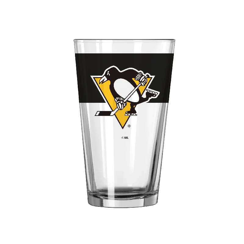 Entrepreneurial Spirit Team Mug-Pittsburgh Penguins 16oz Colorblock Pint Glass