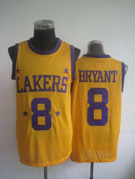 Christmas Basketball Jersey-Lakers 8 Bryant Gold New Revolution 30 Basketball Jerseys