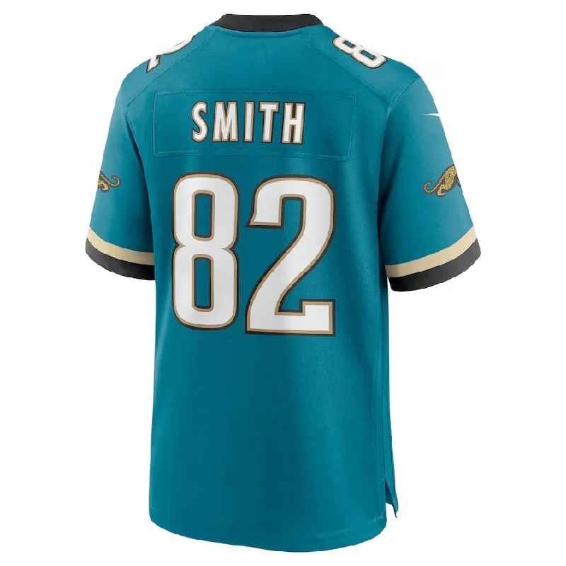 Football Game Night Jersey-J.Jaguars #82 Jimmy Smith Prowler Throwback Retired Player Game Jersey - Teal Football Jerseys