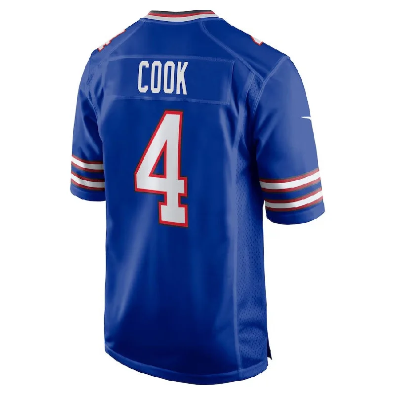 Red Football Jersey-B.Bills #4 James Cook Royal Game Player Jersey American Stitched Football Jerseys