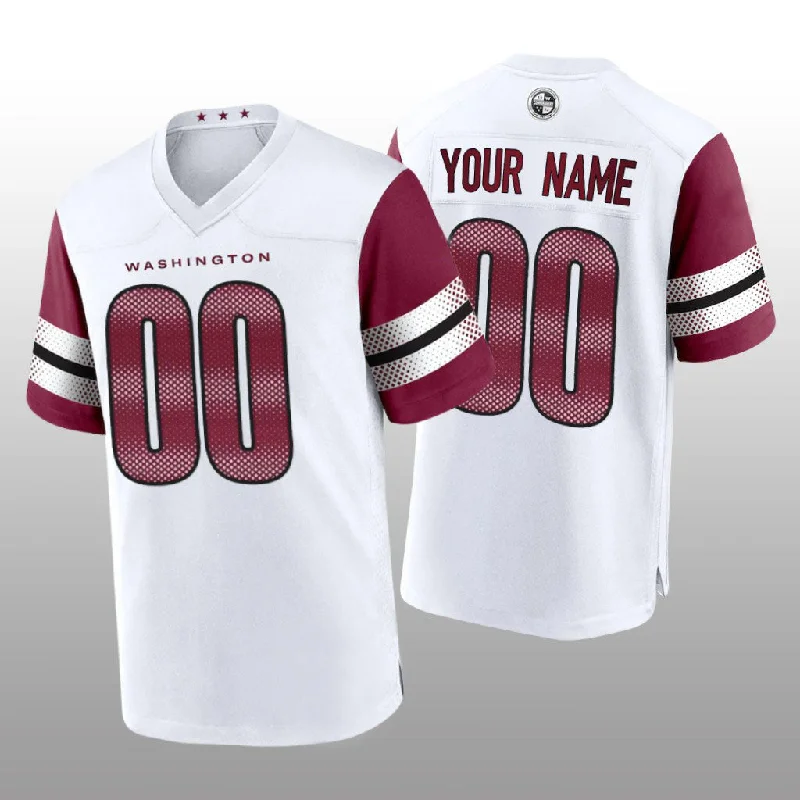 Fan Club Football Jersey-Custom W.Commanders White Game Jersey Football Jerseys