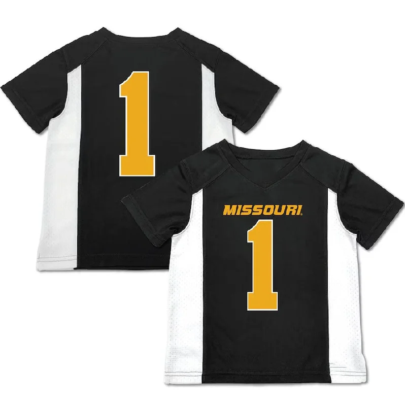 Casual Football Jersey-#1 M.Tigers Garb Toddler Football Jersey - Black American College Jerseys