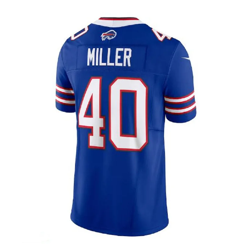 Heavy-Duty Football Jersey-B.Bills #40 Von Miller Vapor F.U.S.E. Limited Jersey - Royal American Stitched Football Jerseys