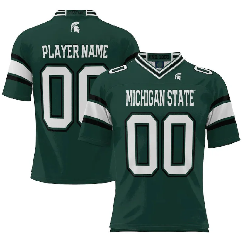 Wedding Football Jersey-Custom M.State Spartans ProSphere NIL Pick-A-Player Green Football Jersey American Stitched College Jerseys