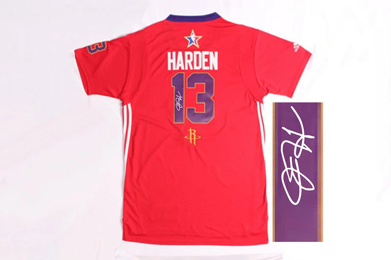 Matching Basketball Jersey-2014 All Star West 13 Harden Red Signature Edition Basketball Jerseys