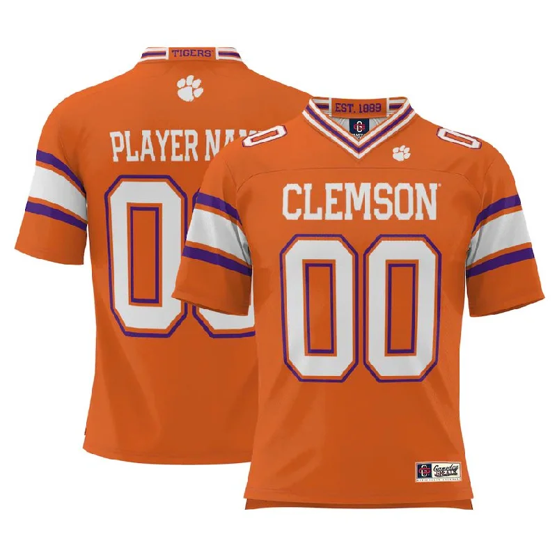 Bright Color Football Jersey-Custom C.Tigers ProSphere NIL Pick-A-Player Football Jersey Orange American Stitched College Jerseys