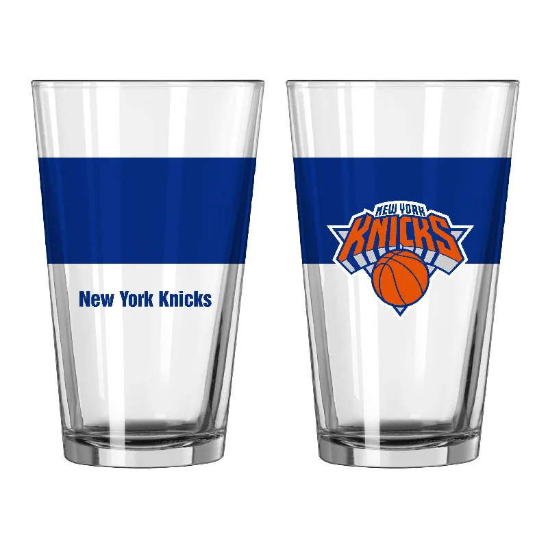 Thank You Team Mug-New York Knicks 16oz Colorblock Pint Glass