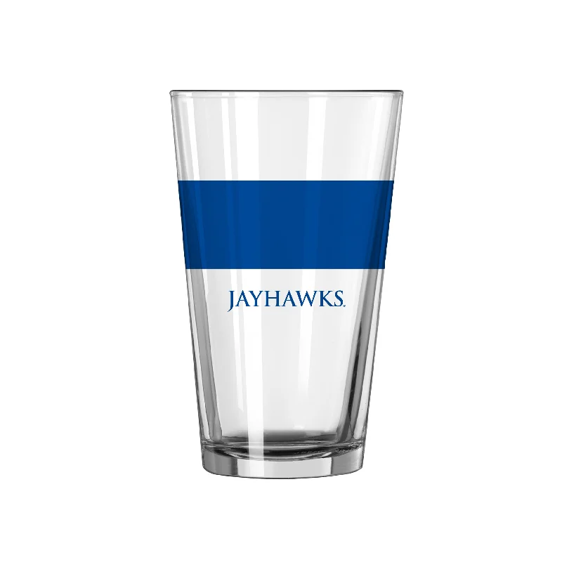 Personalized Team Mug-Kansas 16oz Colorblock Pint Glass