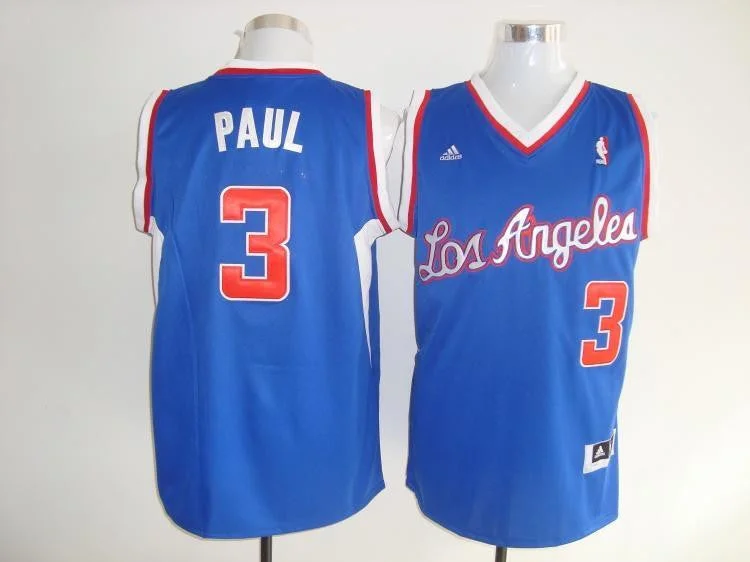 Collector’s Edition Basketball Jersey-Clippers 3 Paul Blue Basketball Jerseys