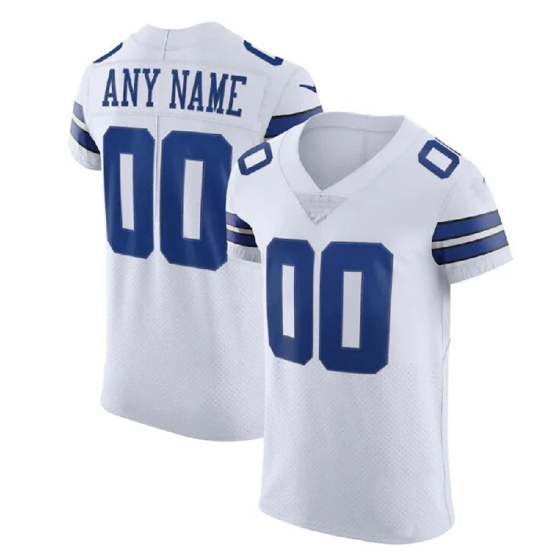 Pullover Football Jersey-Custom  D.Cowboys White Vapor Elite Jersey Stitched Football Jerseys