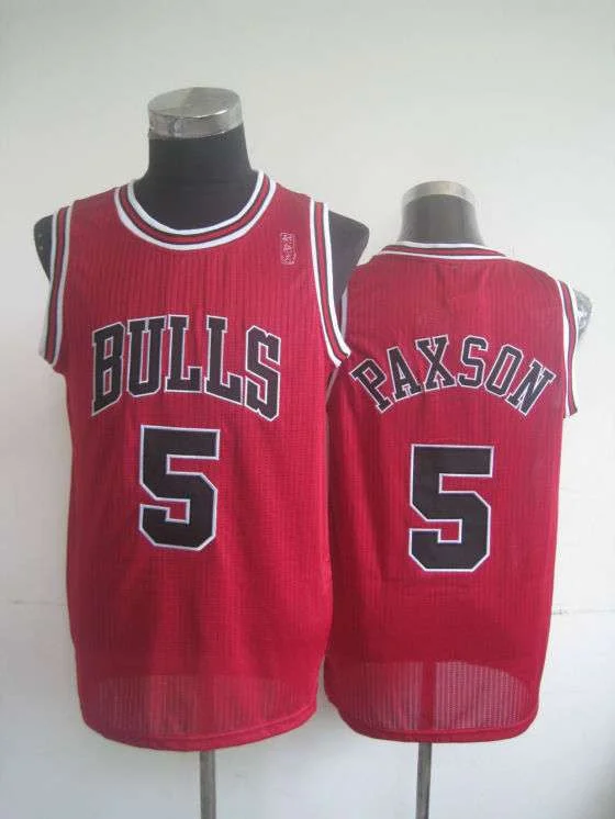 Matching Basketball Jersey-Bulls 5 Paxson Red New Revolution 30 Basketball Jerseys