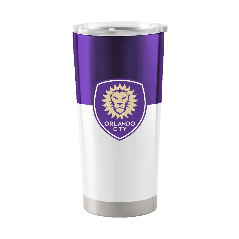 Affordable Team Mug-Orlando City SC 20oz Colorblock Stainless Tumbler