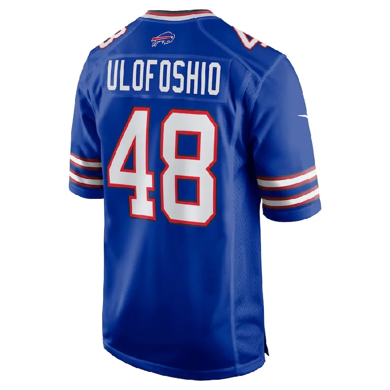 Football Team Uniform Jersey-B.Bills #48 Edefuan Ulofoshio Game Jersey - Royal Football Jerseys