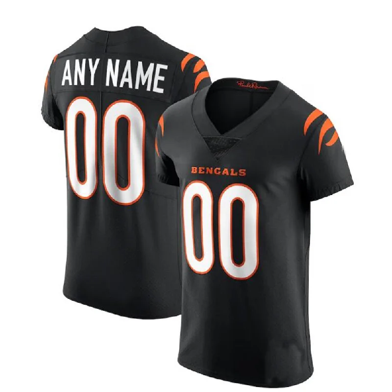 Team Football Jersey-Custom C.Bengals Black Vapor Elite Custom Jersey American Stitched Football Jerseys