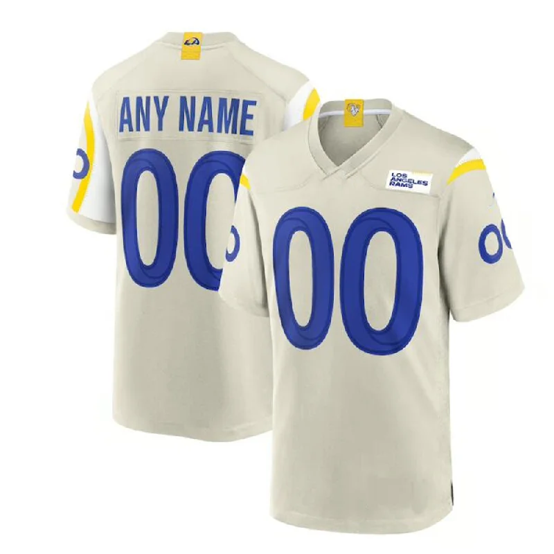 College Football Jersey-Custom LA.Rams Bone Game Jersey American Stitched Jersey Football Jerseys