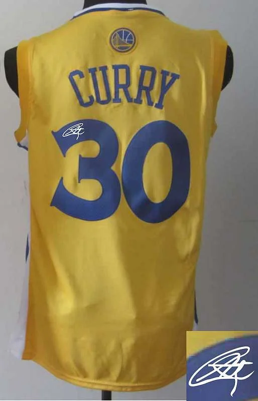 Burgundy Basketball Jersey-Warriors 30 Curry Gold Signature Edition Basketball Jerseys