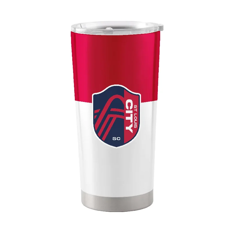 Matte Finish Team Mug-St. Louis SC 20oz Colorblock Stainless Tumbler