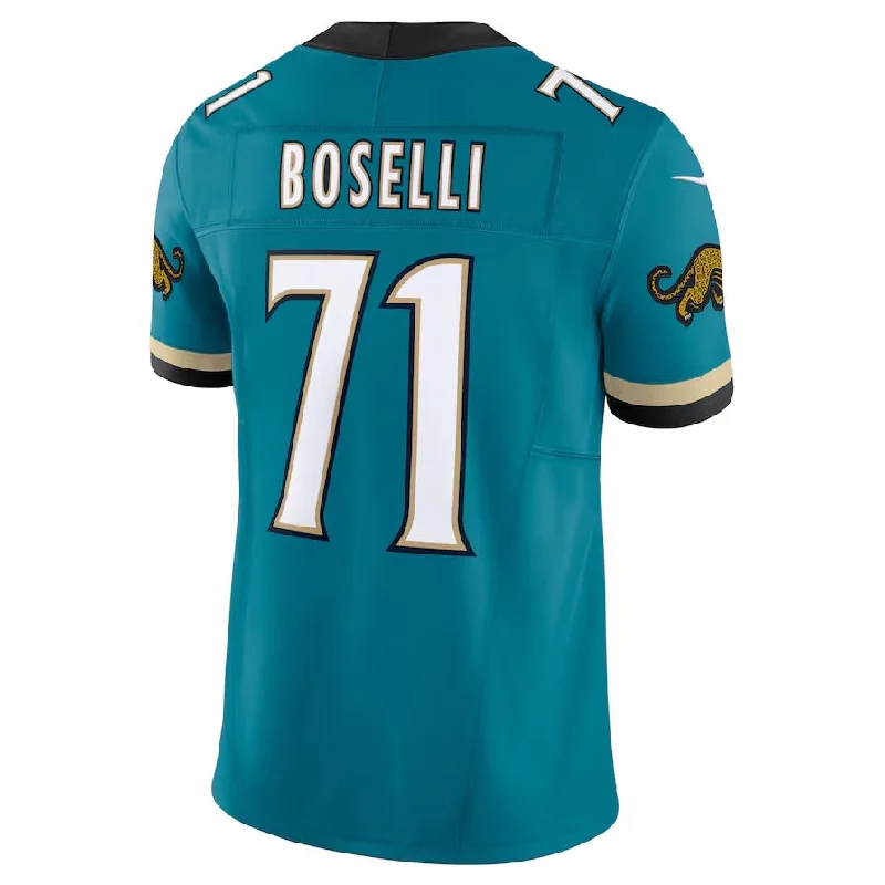 Football Tailgate Jersey-J.Jaguars #71 Tony Boselli Prowler Throwback Vapor F.U.S.E. Limited Retired Player Jersey - Teal Football Jerseys