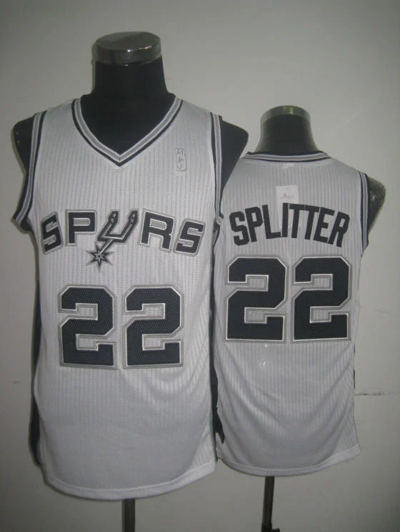 Basketball Icon Jersey-Spurs 22 Splitter White Basketball Jerseys