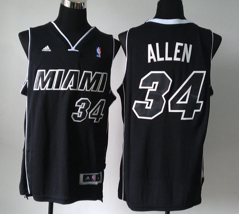 Soft Fabric Basketball Jersey-Heat 34 Allen Black New Revolution 30 Basketball Jerseys