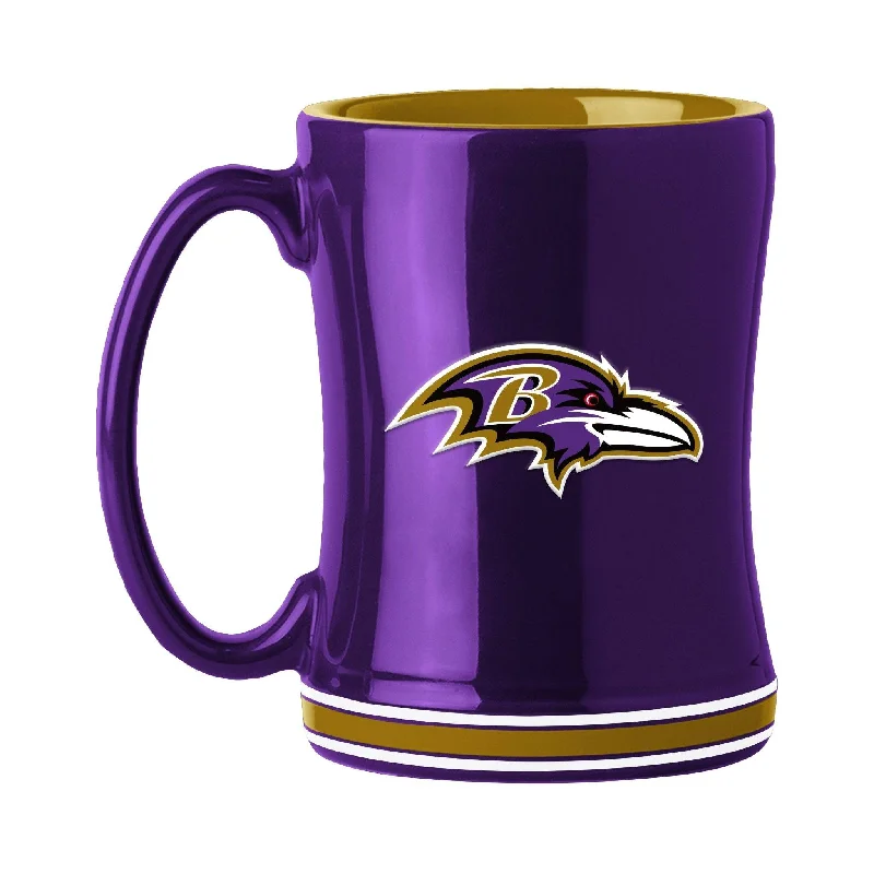 Mission Team Mug-Baltimore Ravens 14oz Relief Mug