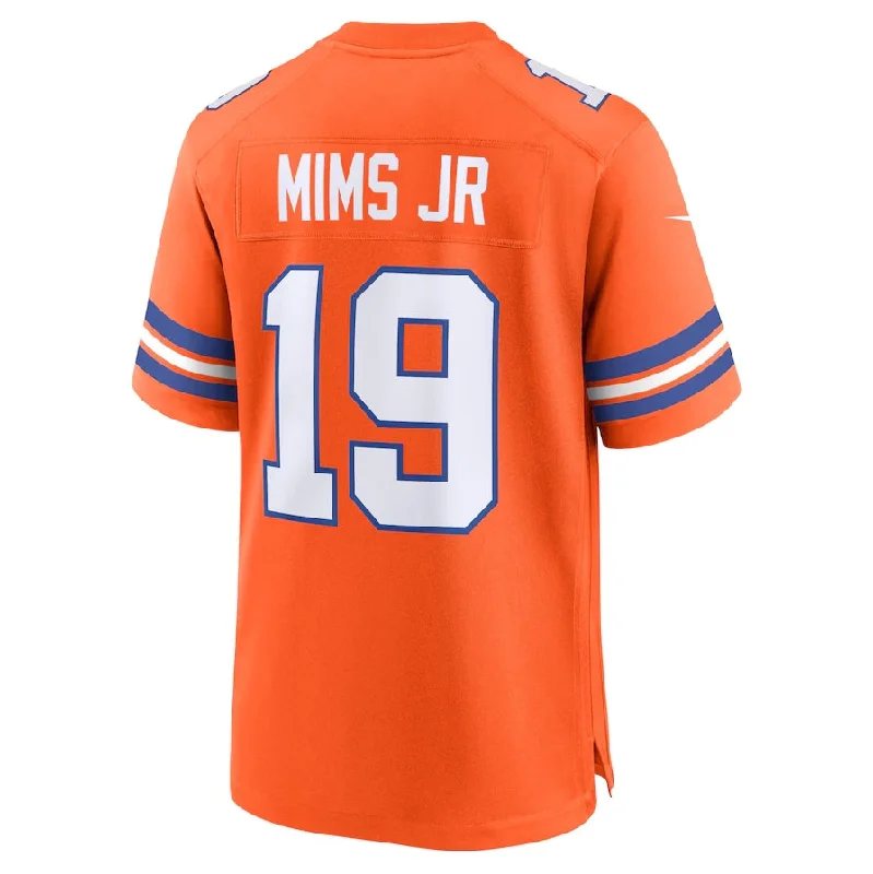 Football Tradition Jersey-D.Broncos #19 Marvin Mims Jr Orange Mile High Collection 1977 Throwback Player Game Football Jerseys