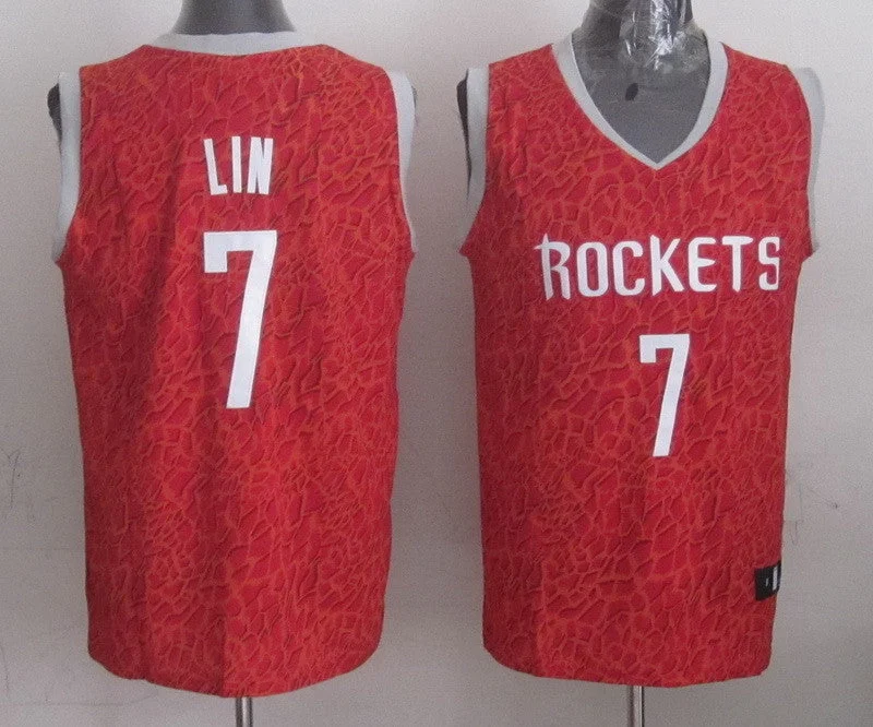 Official Basketball Jersey-Rockets 7 Lin Crazy Light Swingman Basketball Jerseys