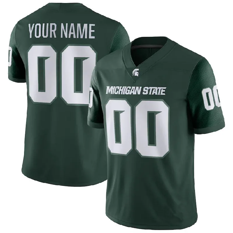 Groomsmen Football Jersey-Custom M.State Spartans Game Custom Jersey  Green Football Jersey American Stitched College Jerseys