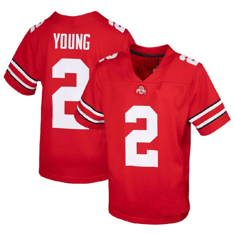 Performance Football Jersey-O.State Buckeyes #2 Chase Young 2020 Draft Replica Jersey Scarlet Football Jersey Stitched American College Jerseys