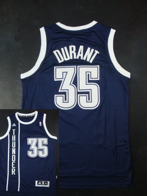 Basketball Coach Jersey-Thunder 35 Durant D.Blue New Rev 30 Basketball Jerseys