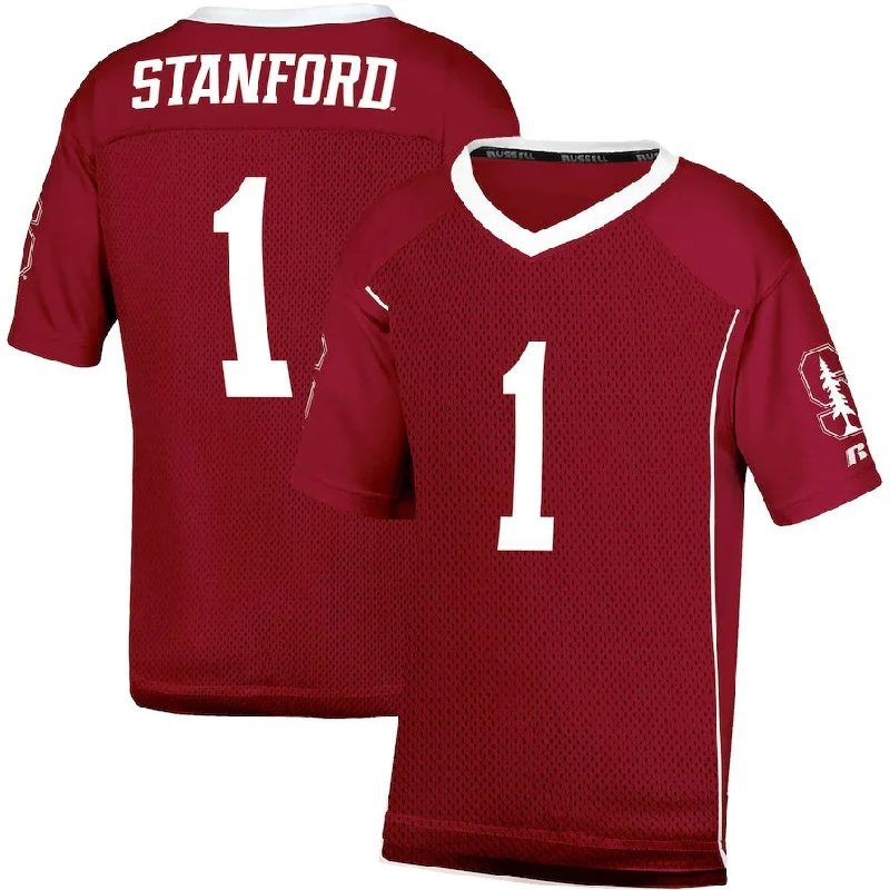 Moisture-Wicking Football Jersey-#1 S.Cardinal Cardinal Team Football Jersey American College Jerseys