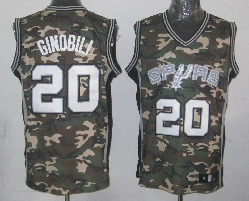 Championship Basketball Jersey-Spurs 20 Ginobili New Revolution 30 Basketball Jerseys