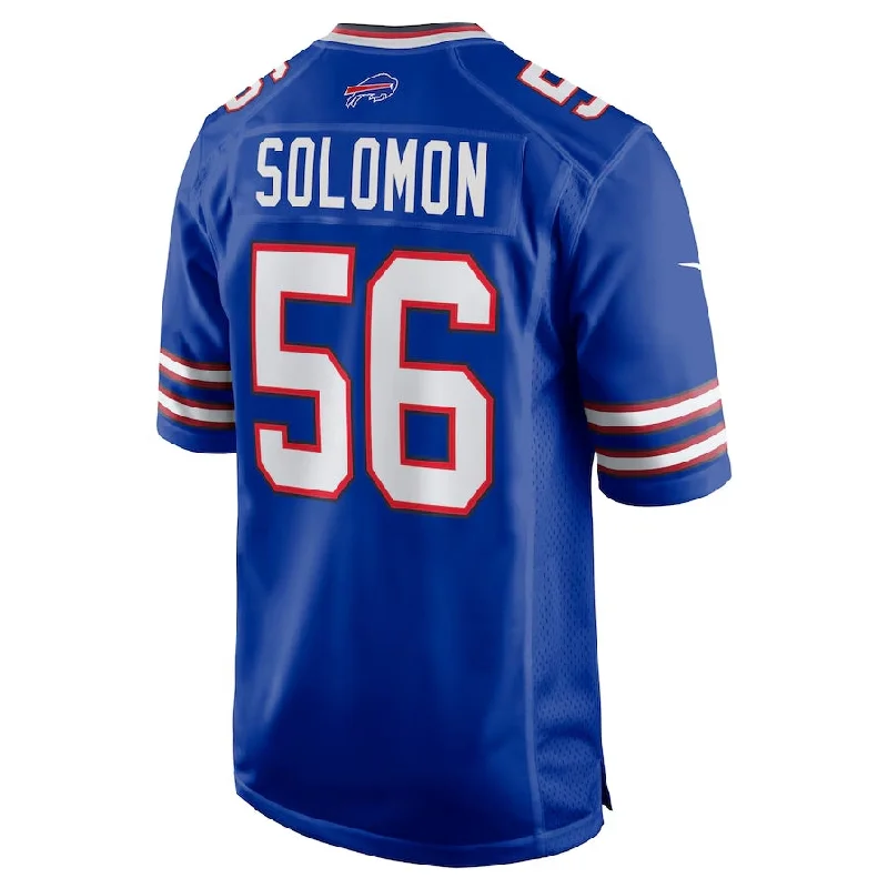 All-Star Football Jersey-B.Bills #56 Javon Solomon Game Jersey - Royal Football Jerseys