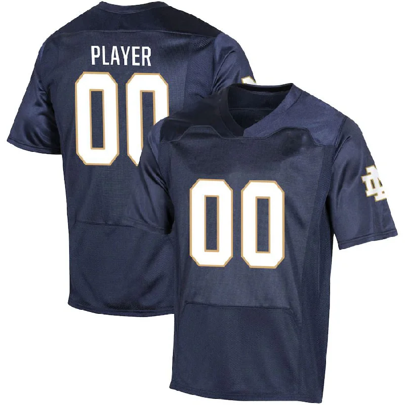 Football Icon Jersey-Custom N.Dame Fighting Irish Under Armour Pick-A-Player NIL Replica Navy Football Jersey American Stitched College Jerseys