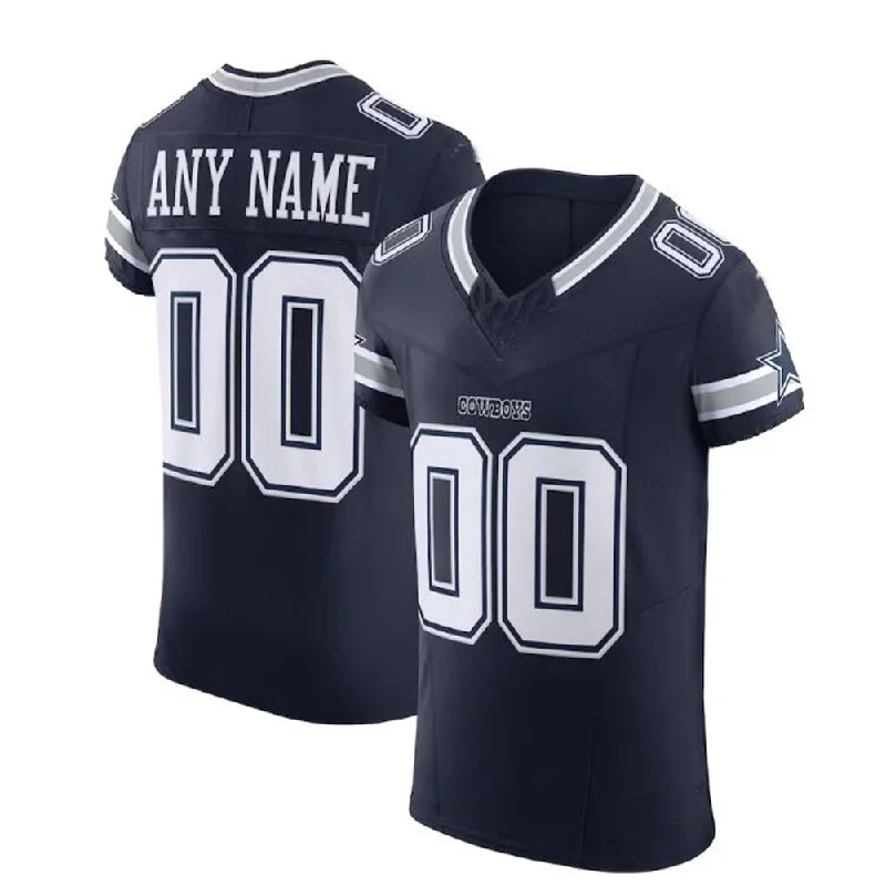 Kids Football Jersey-Custom  D.Cowboys Navy Vapor F.U.S.E. Elite Jersey Stitched Football Jerseys