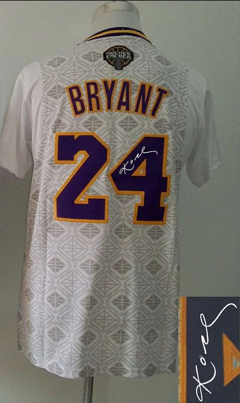 Basketball Coach Jersey-Lakers 24 Bryant Latin Nights Signature Edition Basketball Jerseys