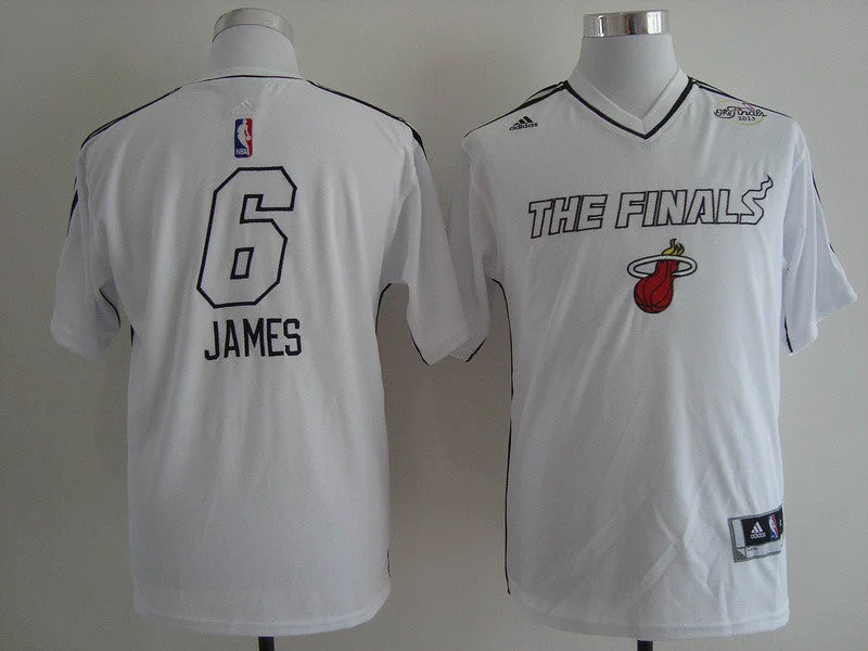 Basketball City Jersey-Heat 6 James White The Finals Basketball Jerseys