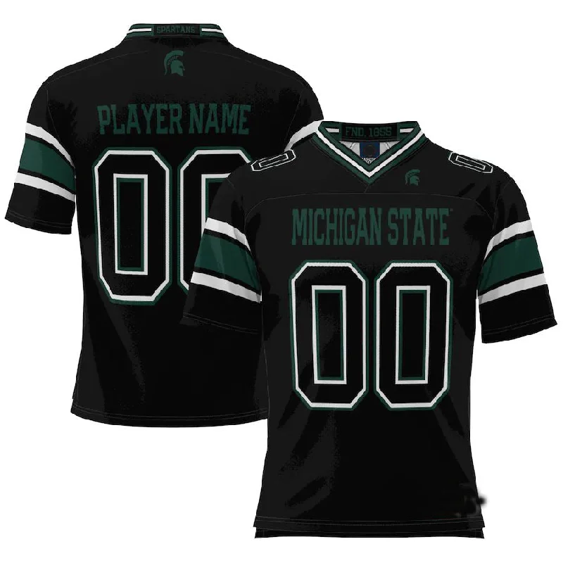 Bachelor Party Football Jersey-Custom M.State Spartans ProSphere NIL Pick-A-Player Black Football Jersey American Stitched College Jerseys