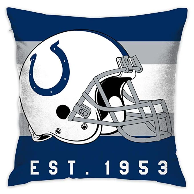 Stretchable Football Jersey-Football Jerseys Design Personalized Pillowcase Indianapolis Colts Decorative Throw Pillow Covers